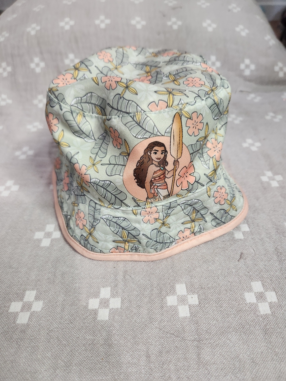 Disney Brand Moana Toddler Girls Reversible Pink Bucket Style Swim Hat toddler - Picture 1 of 6